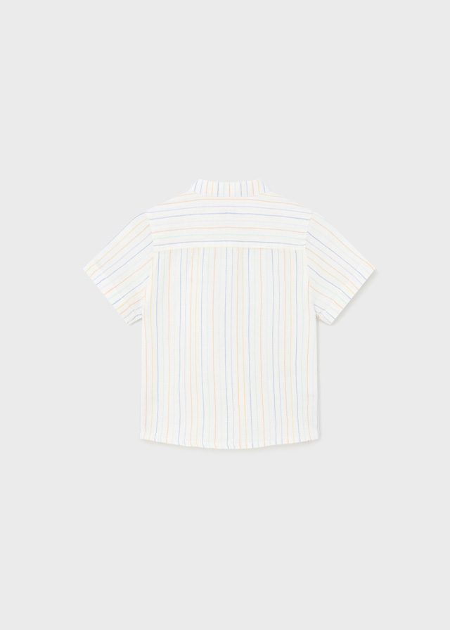 LINEN COLLARLESS S/S POLO - Image 2