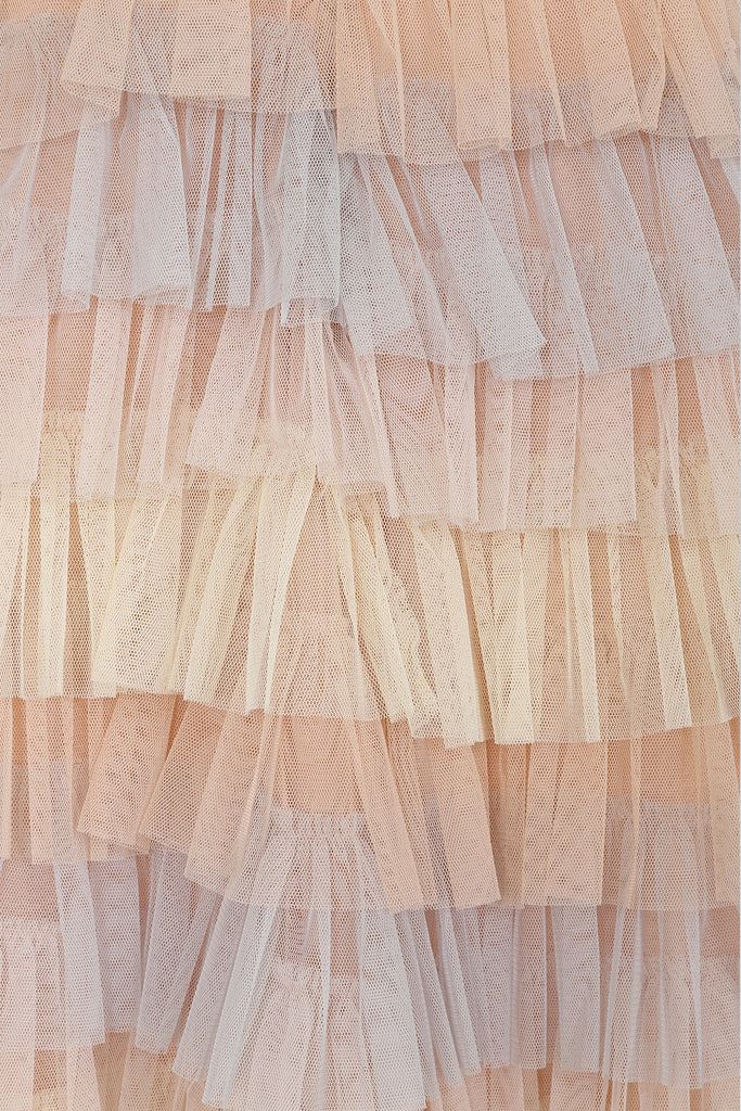 Jeannie Sequin Bodice Dress with Multicoloured Tiered Skirt - Image 2