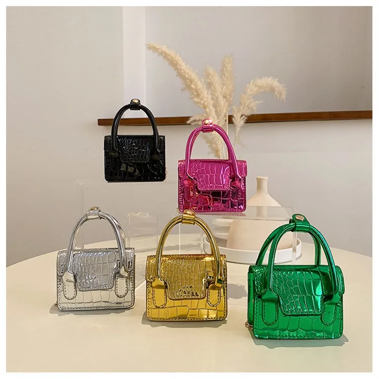 KIDS CROCODILE PATTERN MINI BAG